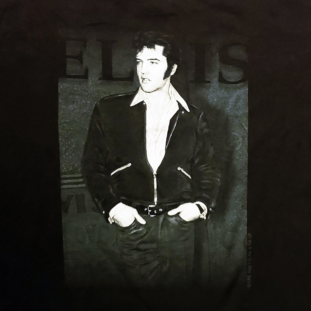 Elvis Graphic Tee in Black and White